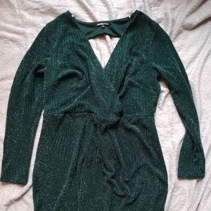 Charlotte Russe Green Sparkly Dress